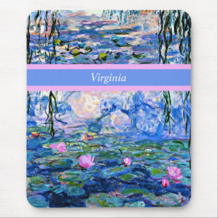 Monet - Water Lilies 1919 template Mouse Pad
