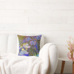 Monet - Water Lilies and Agapanthus Throw Pillow<br><div class="desc">Claude Monet's famous painting,  Water Lilies and Agapanthus.</div>