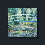 Monet - Water Lilies and Japanese Bridge Canvas Print<br><div class="desc">Water Lilies and Japanese Bridge,  famous painting by Claude Monet,  1899</div>
