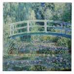 Monet - Water Lilies and Japanese Bridge Ceramic Tile<br><div class="desc">Water Lilies and Japanese Bridge,  famous painting by Claude Monet,  1899</div>