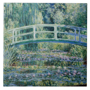 Monet - Water Lilies and Japanese Bridge Ceramic Tile