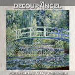 Monet- Water Lilies and Japanese Bridge Decoupage Tissue Paper