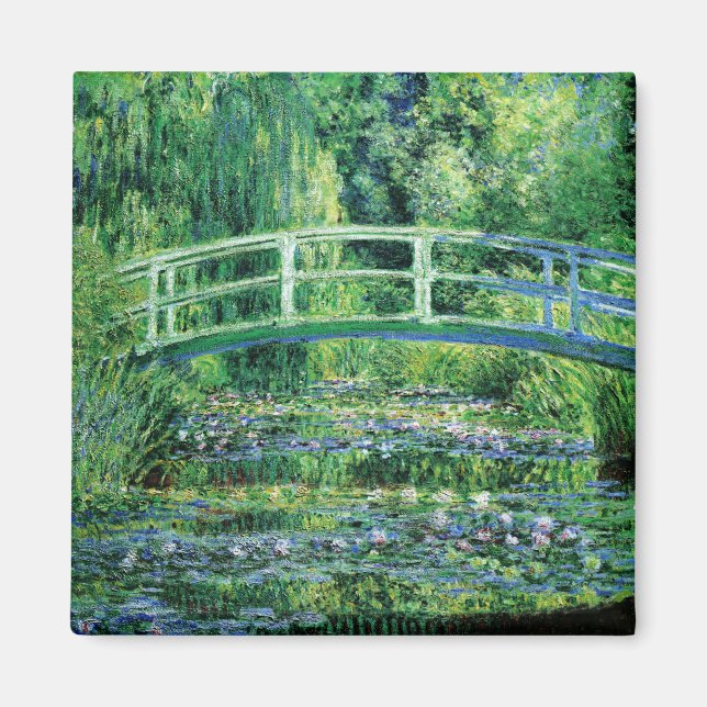 Monet Water Lilies and Japanese Bridge Magnet (Front)