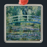 Monet - Water Lilies and Japanese Bridge  Metal Ornament<br><div class="desc">Water Lilies and Japanese Bridge,  famous painting by Claude Monet,  1899</div>