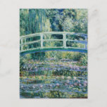 Monet - Water Lilies and Japanese Bridge Postcard<br><div class="desc">Water Lilies and Japanese Bridge,  famous painting by Claude Monet,  1899</div>