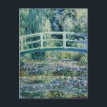 Monet - Water Lilies and Japanese Bridge Postcard<br><div class="desc">Water Lilies and Japanese Bridge,  famous painting by Claude Monet,  1899</div>