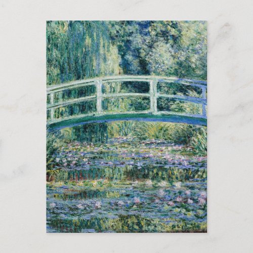 Monet _ Water Lilies and Japanese Bridge Postcard