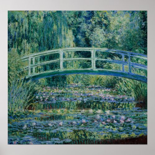 Monet _ Water Lilies and Japanese Bridge Poster