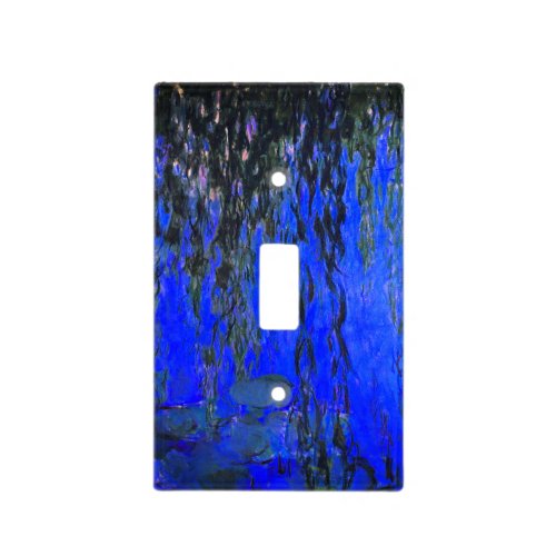 Monet Water Lilies and Weeping Willow Branches Light Switch Cover