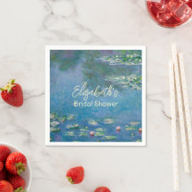 Monet Water Lilies Art Garden Bridal Shower