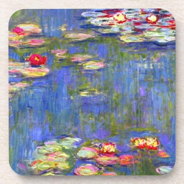 Monet Water Lilies  Beverage Coaster (Front)
