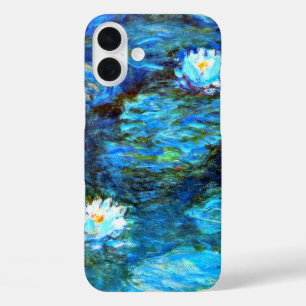 Monet - Water Lilies (blue) iPhone 16 Plus Case