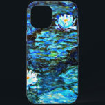 Monet - Water Lilies, Blue, iPhone 12 Pro Max Case<br><div class="desc">Water Lilies (blue),  famous painting by French artist Claude Monet</div>