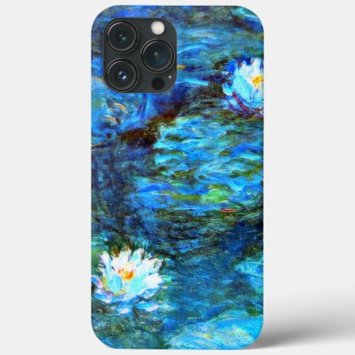 Monet _ Water Lilies blue iPhone 13 Pro Max Case