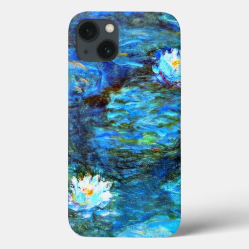 Monet _ Water Lilies blue  iPhone 13 Case