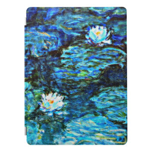 Monet - Water Lilies (blue), famous painting iPad Pro Cover