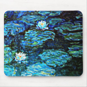 Monet - Water Lilies Blue Mouse Pad