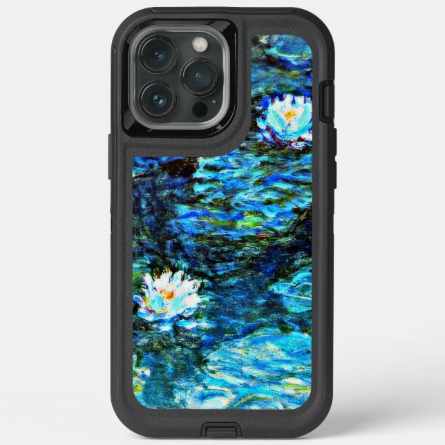 Monet - Water Lilies (blue) Otterbox iPhone Case (Back)