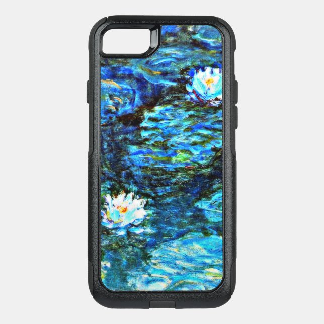 Monet - Water Lilies (blue) Otterbox iPhone Case (Back)