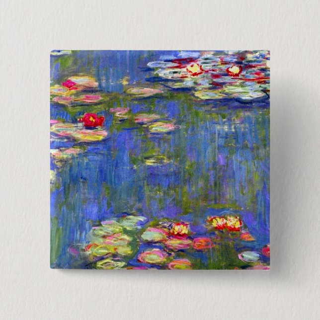 Monet Water Lilies  Button (Front)