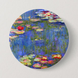 Monet Water Lilies  Button