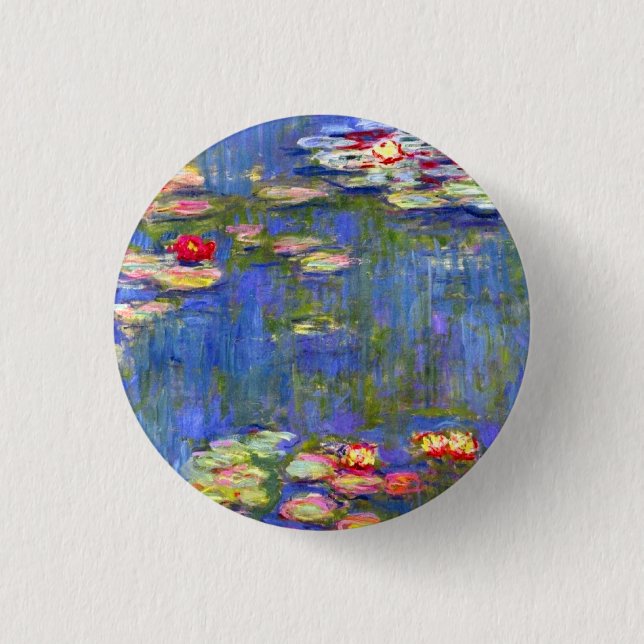 Monet Water Lilies  Button (Front)