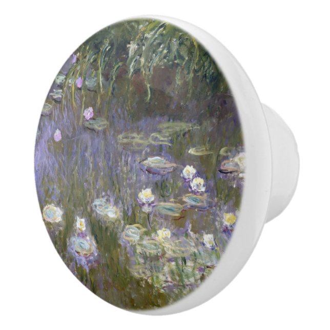 Monet Water Lilies Ceramic Knob (Right)