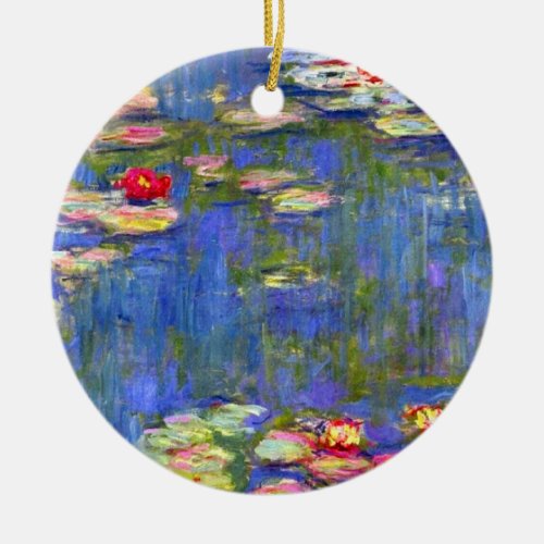Monet Water Lilies  Ceramic Ornament