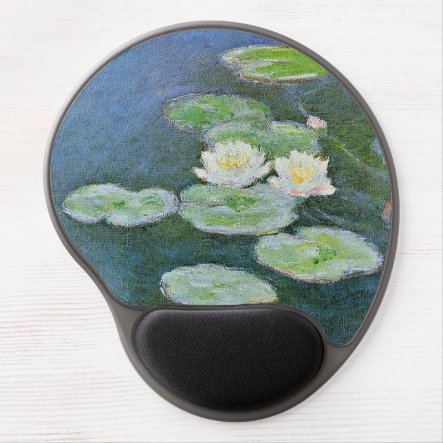 Monet - Water Lilies, Evening Effect Gel Mouse Pad (Front)