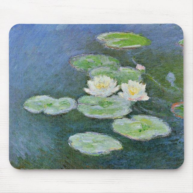 Monet - Water Lilies, Evening Effect, Mouse Pad (Front)