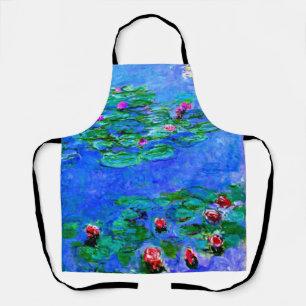 Monet - Water Lilies, famous painting, Apron