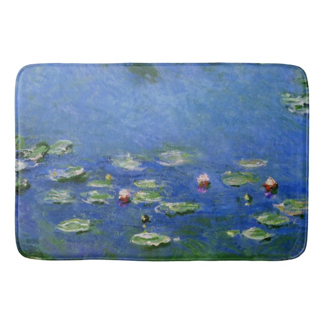 Monet Water Lilies Fine Art (1906) Bathroom Mat (Front)