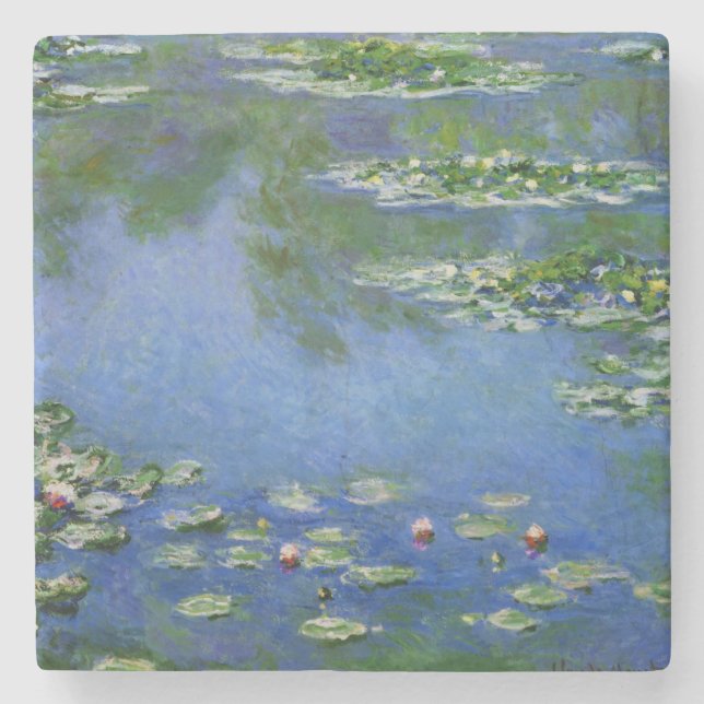 Monet Water Lilies Fine Art (1906) Stone Coaster (Front)