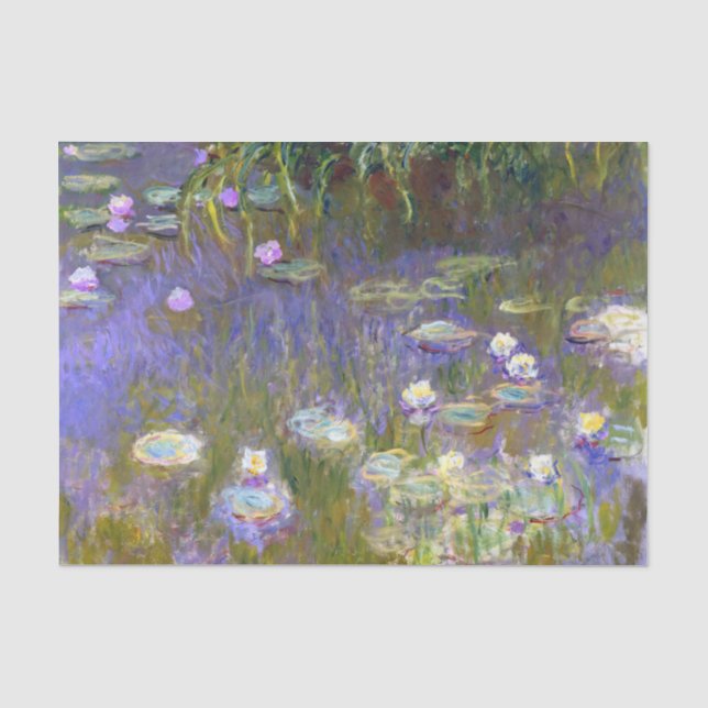Monet Water Lilies Fine Art (1922) Tissue Paper (Front)