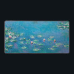 Monet Water Lilies Impressionist Painting  Desk Mat<br><div class="desc">Now you can Claude Monet's famous 1915 Water Lily painting in your own home! Enjoy the dreamy beauty of this classic impressionist painting that will add to the grace and aesthetics of any environment. Claude Monet was a master of capturing the subtleties of light and had an eye for the...</div>