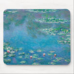 Monet Water Lilies Impressionist Painting  Mouse Pad<br><div class="desc">Now you can Claude Monet's famous 1915 Water Lily painting in your own home! Enjoy the dreamy beauty of this classic impressionist painting that will add to the grace and aesthetics of any environment. Claude Monet was a master of capturing the subtleties of light and had an eye for the...</div>