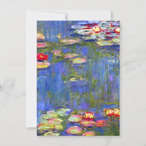 Monet Water Lilies  Invitation