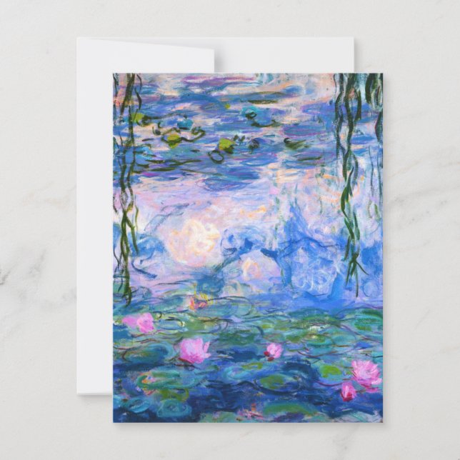 Monet Water Lilies Invitations (Front)