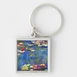 Monet Water Lilies  Keychain