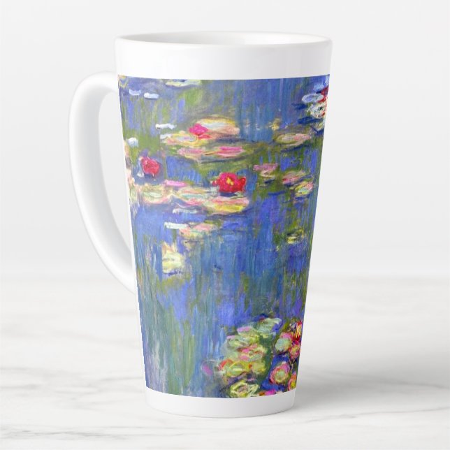 Monet Water Lilies  Latte Mug (Left Angle)