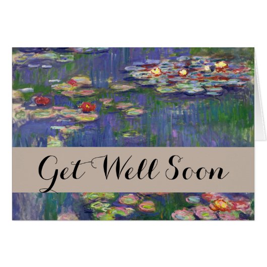 Monet Water Lilies Masterpiece Painting (Front Horizontal)