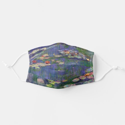 Monet Water Lilies Masterpiece Painting Adult Cloth Face Mask