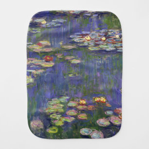 Monet Water Lilies Masterpiece Painting Baby Burp Cloth