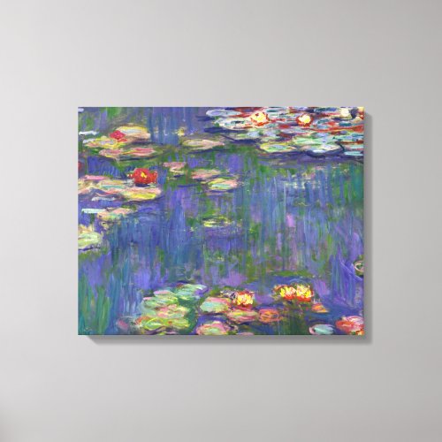 Monet Water Lilies Masterpiece Painting Canvas Print