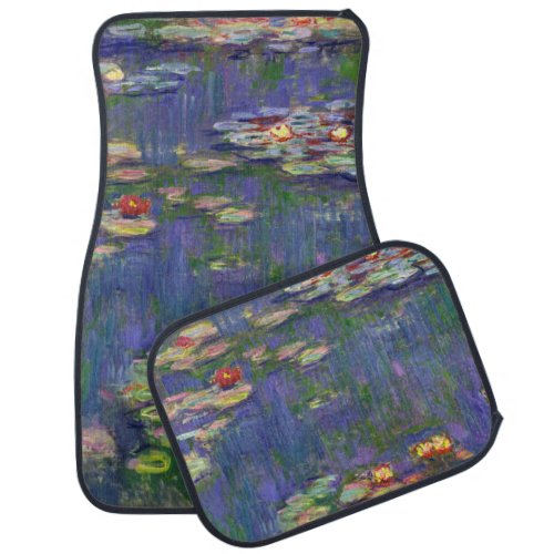 Monet Water Lilies Masterpiece Painting Car Floor Mat