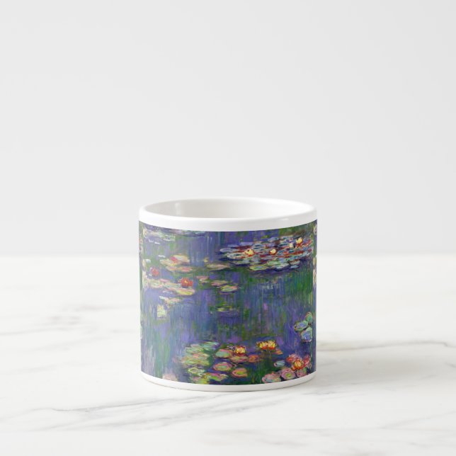Monet Water Lilies Masterpiece Painting Espresso Cup (Front)
