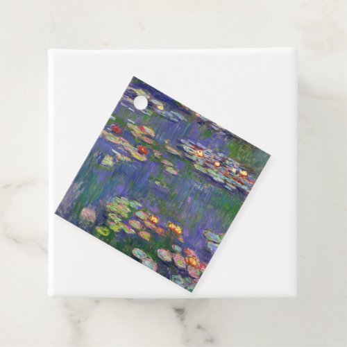 Monet Water Lilies Masterpiece Painting Favor Tags