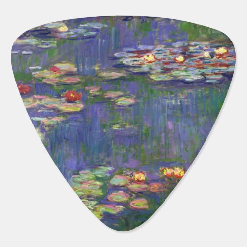 Monet Water Lilies Masterpiece Painting Guitar Pick