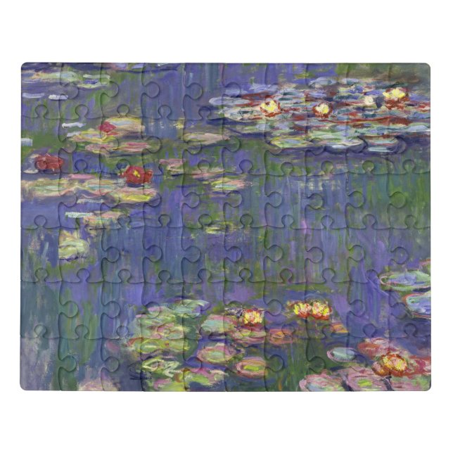 Monet Water Lilies Masterpiece Painting Jigsaw Puzzle (Puzzle Horizontal)