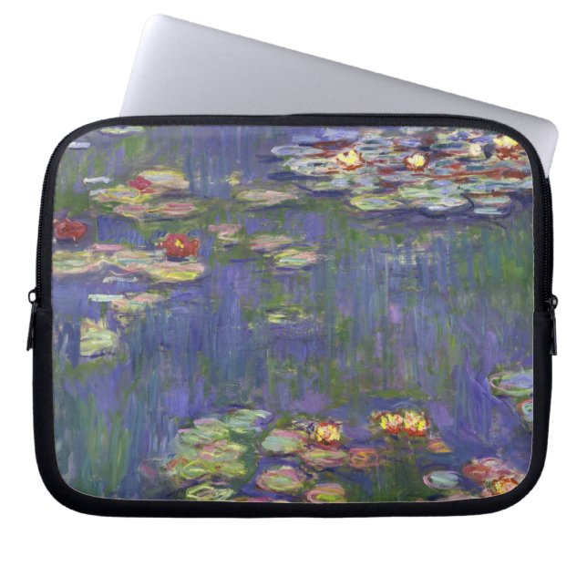Monet Water Lilies Masterpiece Painting Laptop Sleeve (Front)